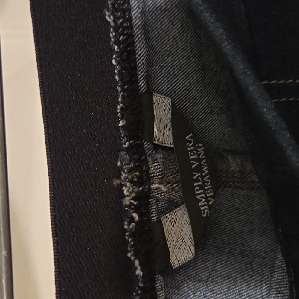 Simply Vera Wang Deep Indigo Jeggings Sz 6L - Picture 3 of 6